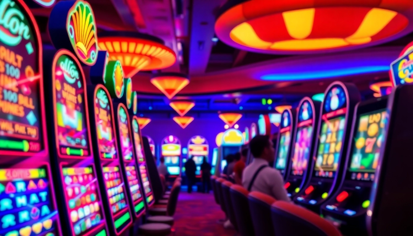 Players celebrating their wins on slot gacor machines with vibrant lights and engaging layouts.