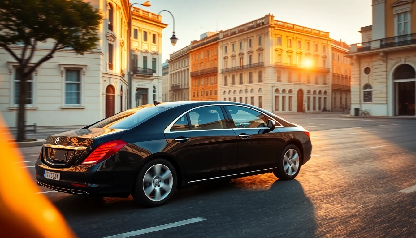 Luxury hire chauffeur Lisbon offering a premium travel experience through the elegant streets of Lisbon.