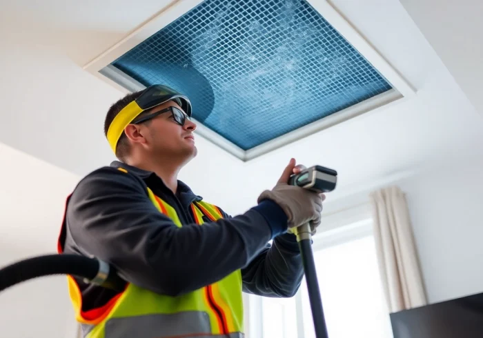 Efficient air duct cleaning service in Salt Lake City, Utah ensuring optimal air quality.