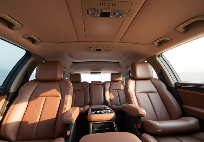 Experience luxury private car service Nairobi with a plush interior and sophisticated design.