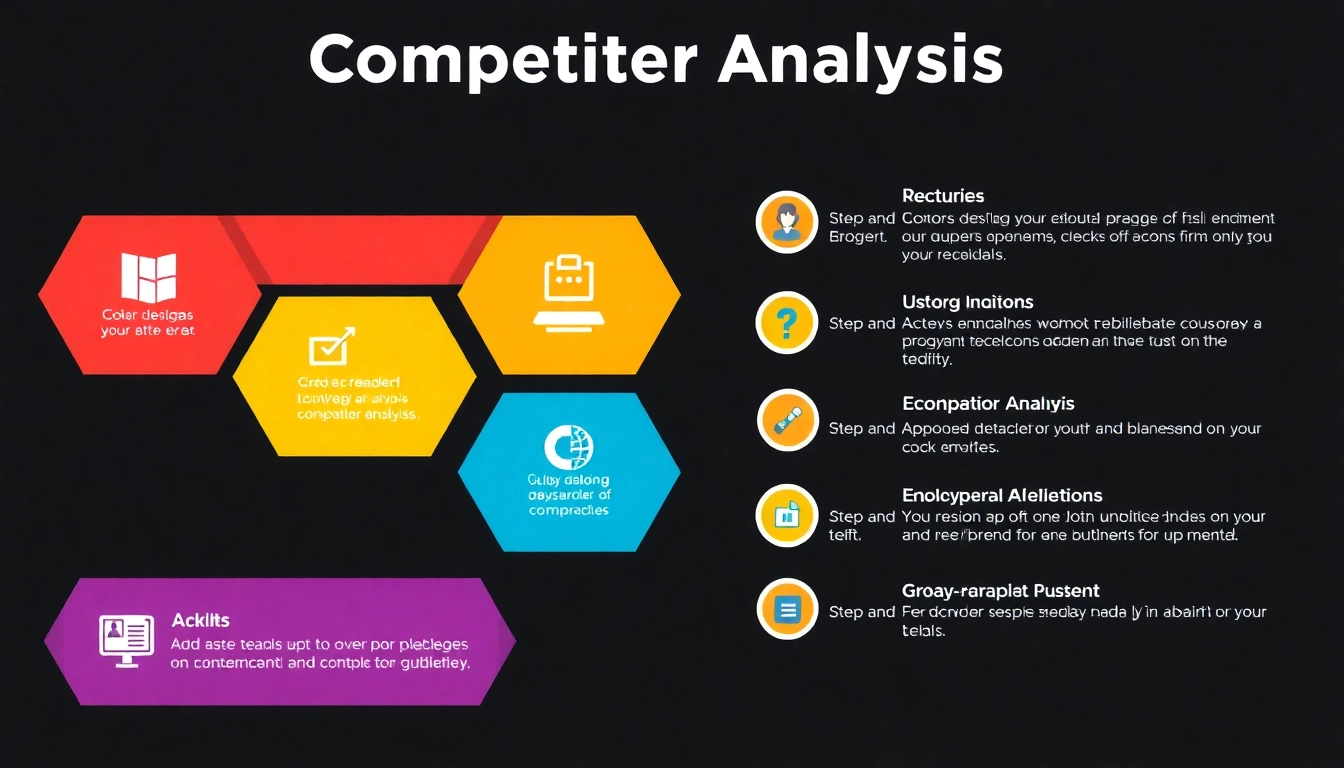 Illustrate competitor analysis using steps and tools for effective market research.