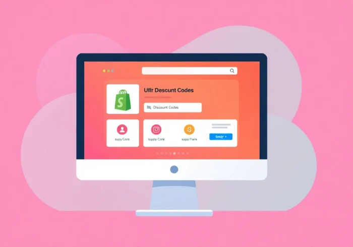 Generate Shopify bulk discount codes effortlessly with a vibrant discount code creation interface on screen.