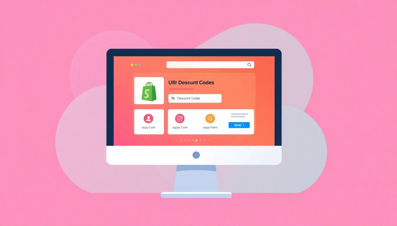 Generate Shopify bulk discount codes effortlessly with a vibrant discount code creation interface on screen.