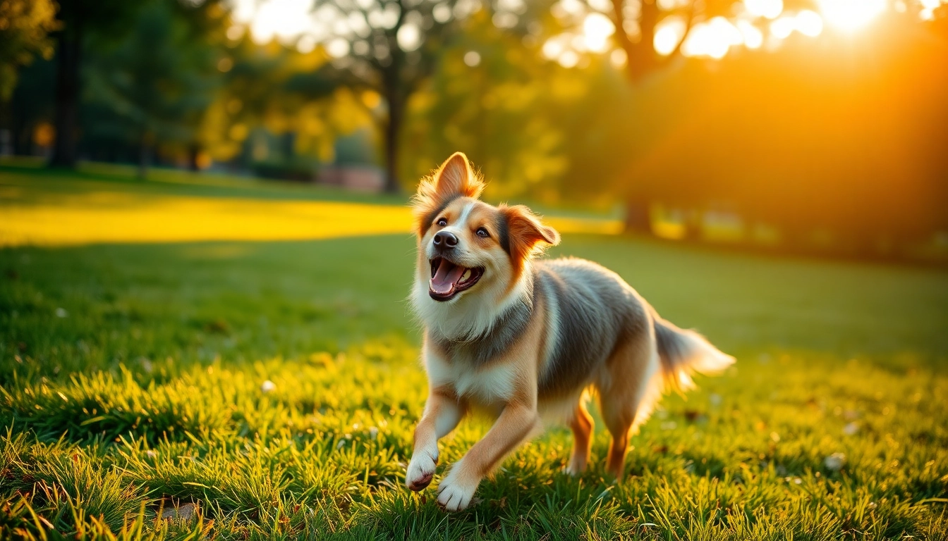 Kate's K9 Pet Care providing joyful dog playtime in a vibrant park setting.